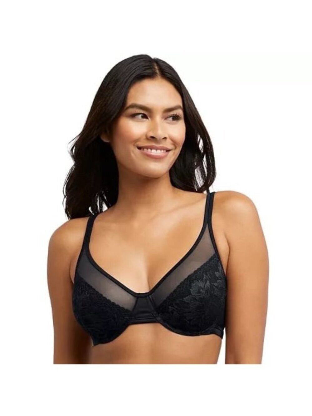 Bali One Smooth U Lace Minimizer Bra DF3386 Size 36DDD NEW NWT Sexy Mesh 36F